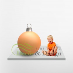 Figurine décorative - boule de Noel 60