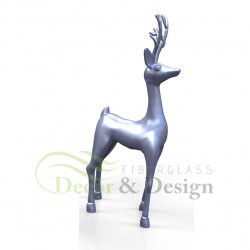 Decorative figure Statue Xmas standing Reindeer