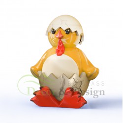 Dekorative Figur Ostern Huhn in einer Schale
