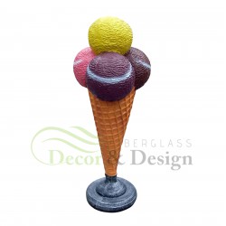 Decorative figure Statue Ice-cream 4 balls