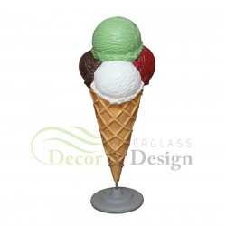 Decorative figure Statue Ice-cream 4 balls 2m