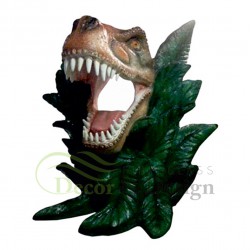 Decorative figure Statue T-Rex Dinosaur foto head