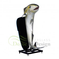 Decorative figure Statue Big Fish with Menu