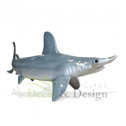 Decorative figure Statue Smooth hammerhead shark